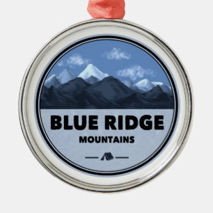 Blue Ridge Mountains Camping Metal Tree Decoration