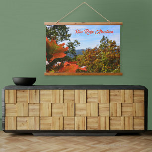 Blue Ridge Mountains Colourful Autumn Photographic Hanging Tapestry