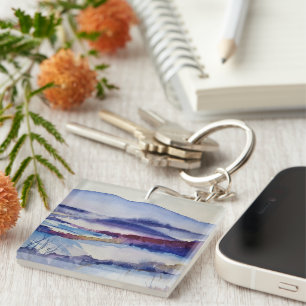 Blue Ridge Mountains & Family Photo Template Key Ring