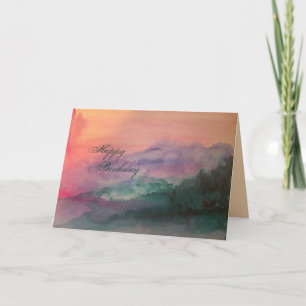 Blue Ridge Mountains Folded Greeting Card