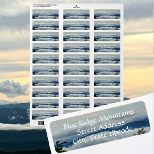 Blue Ridge Mountains in Clouds