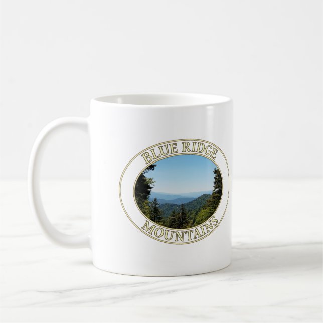 Blue Ridge Mountains in Western North Carolina Coffee Mug (Left)