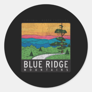 Blue Ridge Mountains National Park Classic Round Sticker