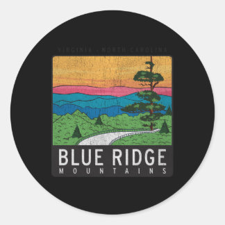 Blue Ridge Mountains National Park Classic Round Sticker