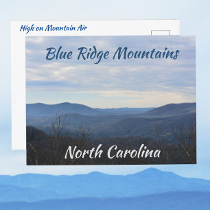 Blue Ridge Mountains NC Mountain Air Photographic Postcard
