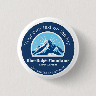 Blue Ridge Mountains NC ski resort souvenir 3 Cm Round Badge