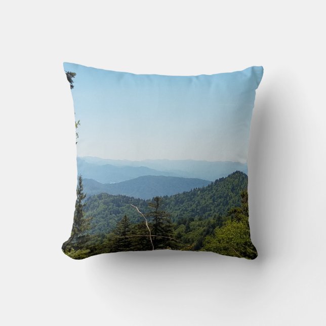 Blue Ridge Mountains near Cherokee, North Carolina Cushion (Front)