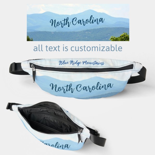 Blue Ridge Mountains North Carolina Photographic Bum Bags (Creator Uploaded)