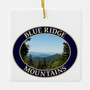 Blue Ridge Mountains of North Carolina Ceramic Ornament