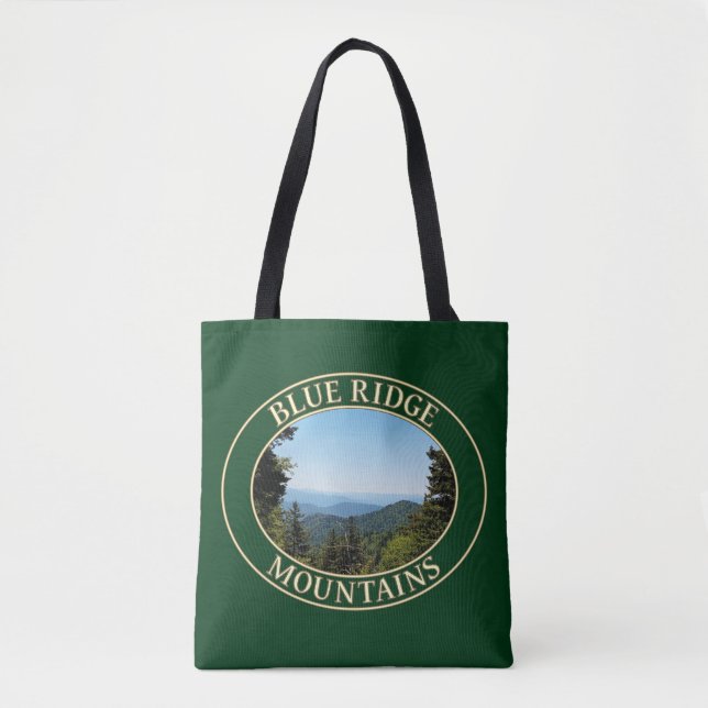 Blue Ridge Mountains of North Carolina Tote Bag (Front)