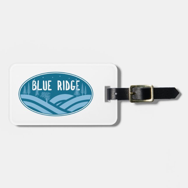 Blue Ridge Mountains Outdoors Luggage Tag (Front Horizontal)