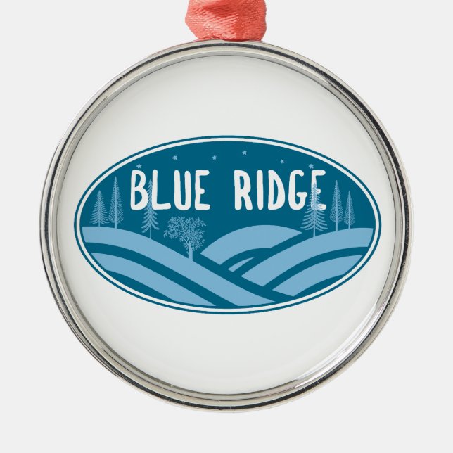 Blue Ridge Mountains Outdoors Metal Tree Decoration (Front)
