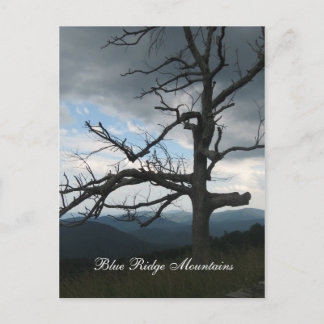blue ridge mountains postcard
