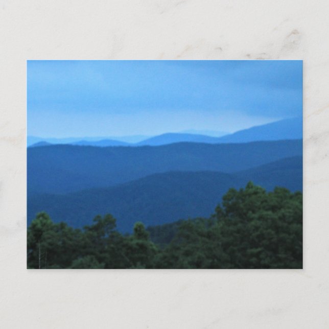 Blue Ridge Mountains Postcard (Front)