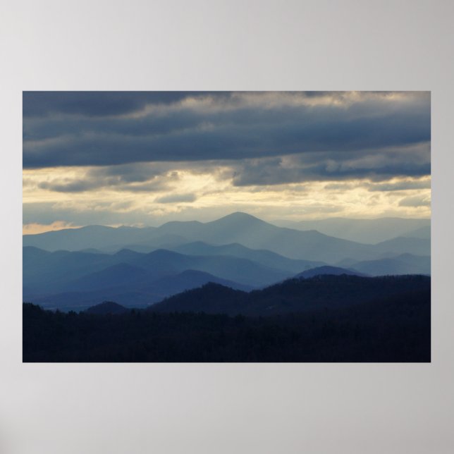Blue Ridge Mountains Poster (Front)