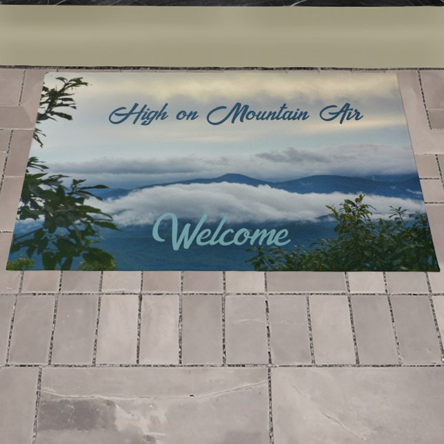 Blue Ridge Mountains Range Welcome Doormat (Creator Uploaded)
