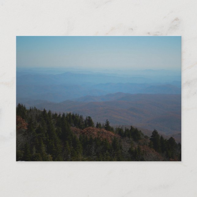 Blue Ridge Mountains Scenic Landscape Nature Photo Postcard (Front)