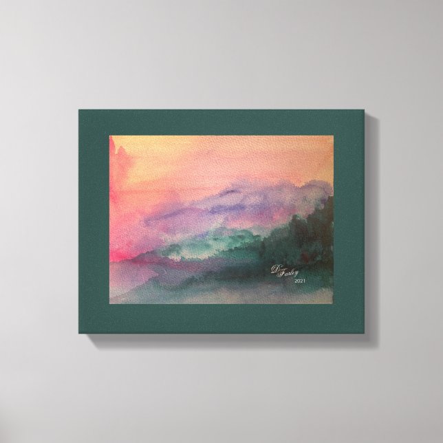 Blue Ridge Mountains Stretched Canvas Print (Front)