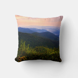 Blue ridge Mountains Sunset Cushion