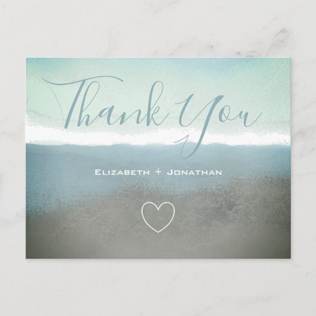 Blue ridge mountains thank you postcard (Front)