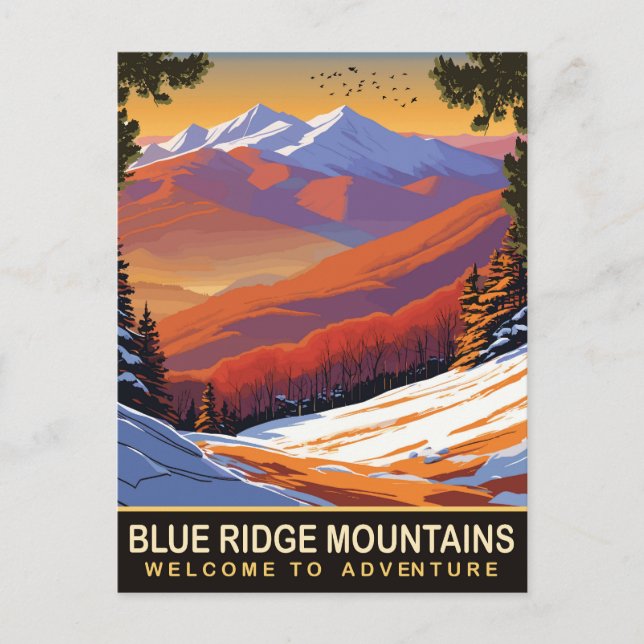Blue Ridge Mountains, Travel  Postcard (Front)