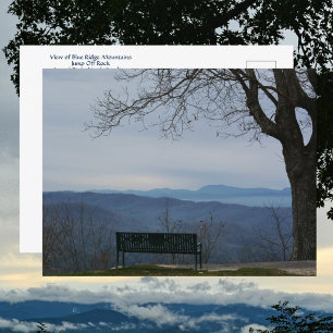 Blue Ridge Mountains View from Jump Off Rock NC Postcard