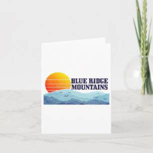 Blue Ridge Mountains Vintage Mountains Usa America Card