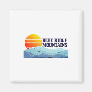Blue Ridge Mountains Vintage Mountains Usa America Magnet
