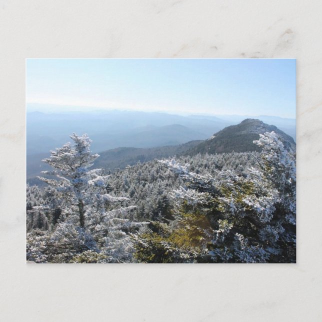 Blue Ridge Mountains Winter Postcard (Front)