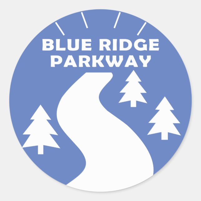 Blue Ridge Parkway Classic Round Sticker (Front)