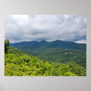 Blue Ridge Parkway Clouds Poster