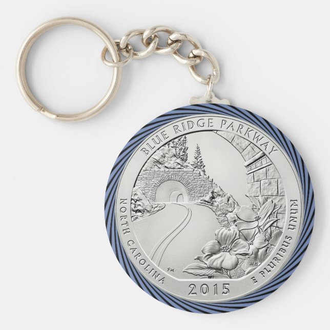 BLUE RIDGE PARKWAY COIN KEY RING (Front)