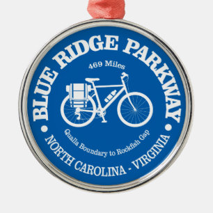 Blue Ridge Parkway (cycling) Metal Tree Decoration