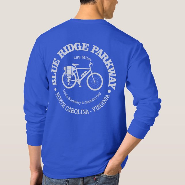 Blue Ridge Parkway (cycling) T-Shirt (Back)