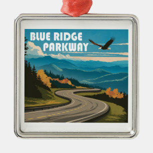 Blue Ridge Parkway Eagle Metal Tree Decoration