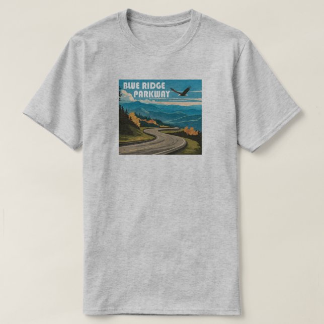 Blue Ridge Parkway Eagle T-Shirt (Design Front)