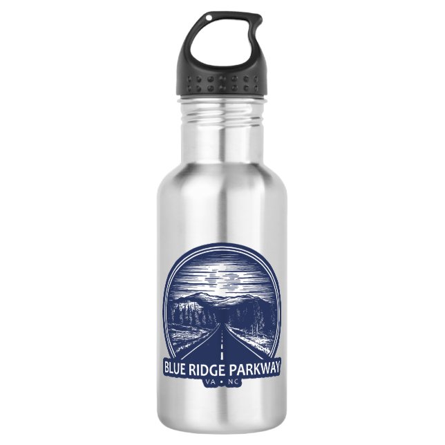 Blue Ridge Parkway Forest 532 Ml Water Bottle (Front)