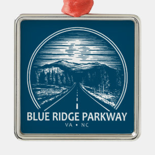 Blue Ridge Parkway Forest Metal Tree Decoration