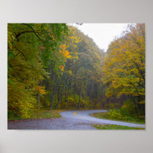 Blue Ridge Parkway in Fall, Virginia Poster
