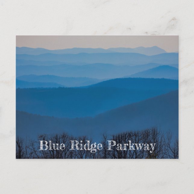 Blue Ridge Parkway Layers Postcard (Front)