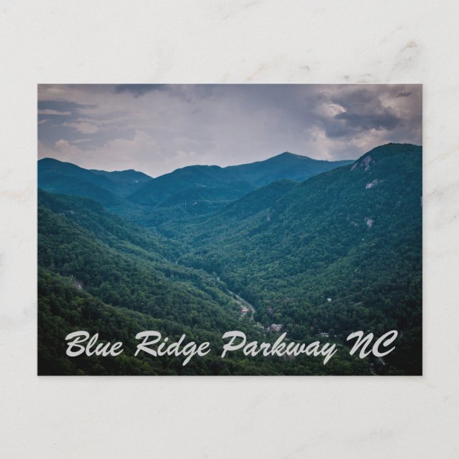Blue Ridge Parkway NC Postcard (Front)