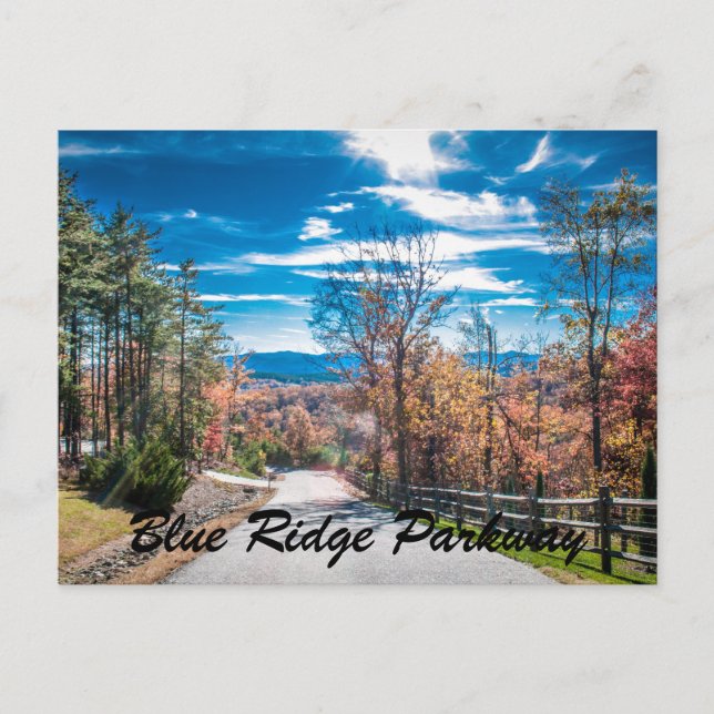 Blue Ridge Parkway NC Postcard (Front)