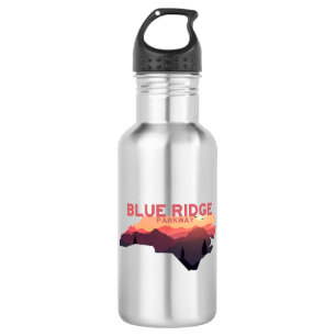 Blue Ridge Parkway North Carolina Map 532 Ml Water Bottle
