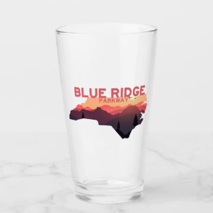 Blue Ridge Parkway North Carolina Map Glass