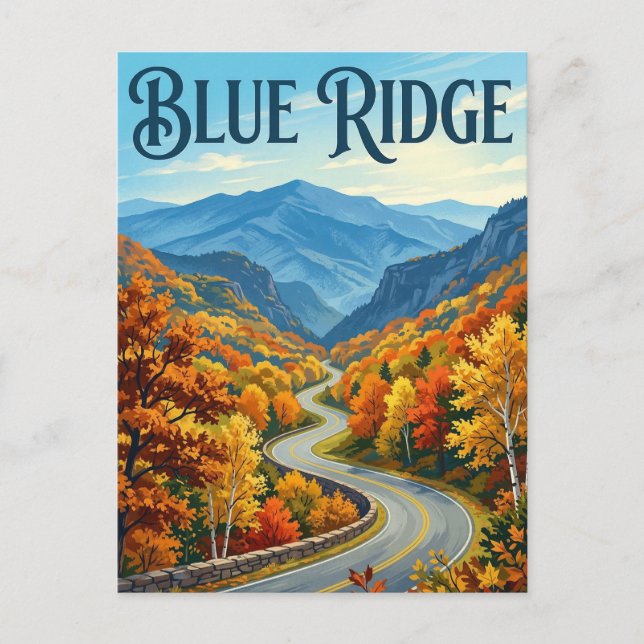 Blue Ridge Parkway Postcard (Front)