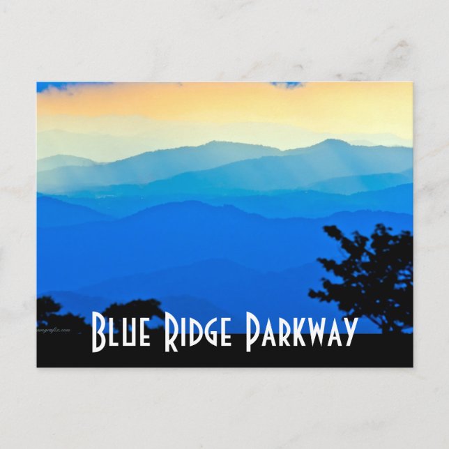 blue ridge parkway postcard (Front)