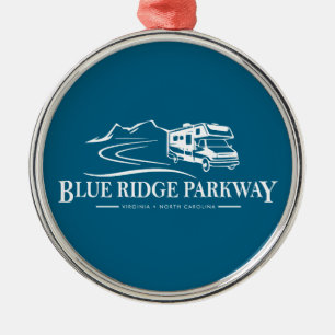 Blue Ridge Parkway Recreational Vehicle Metal Tree Decoration