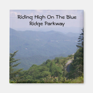 Blue Ridge Parkway Road with Mountains Magnet