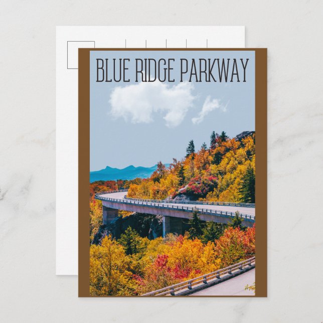 Blue Ridge Parkway Scenic Byway Virginia NC Postcard (Front/Back)