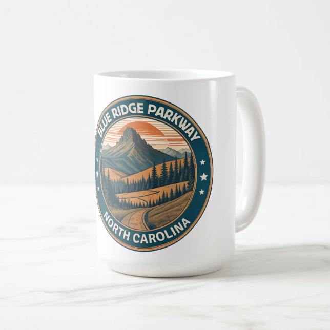 Blue Ridge Parkway Scenic Byway Virginia North C Coffee Mug (Front Right)
